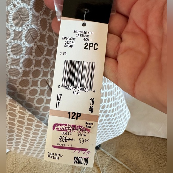 Le Suit Petite Button Trench Jacket Size 12 P NWT - Picture 9 of 11